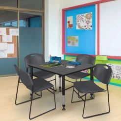 Merit Square Height-Adjustable Table - 48