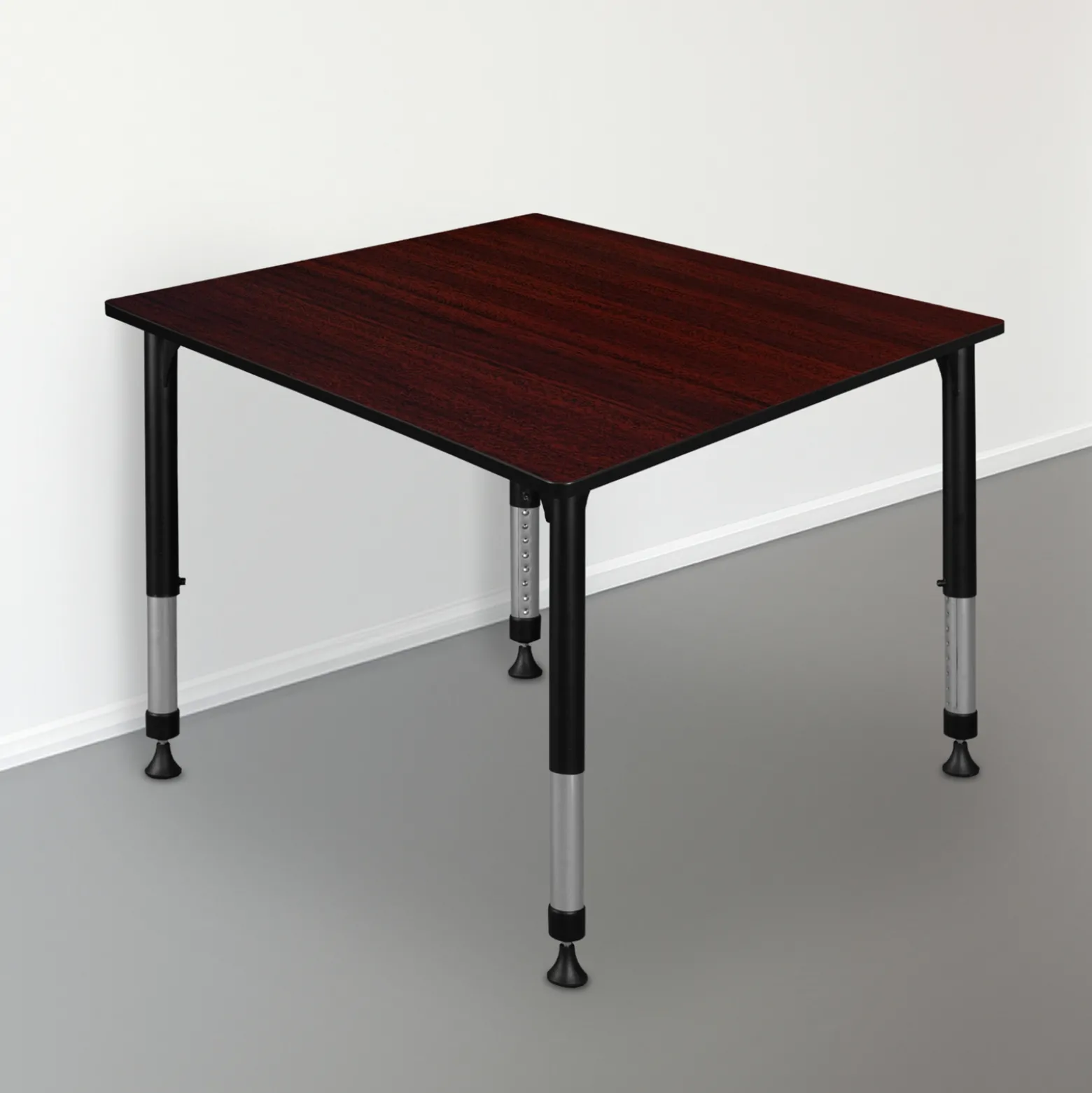 Merit Square Height-Adjustable Table - 48"D