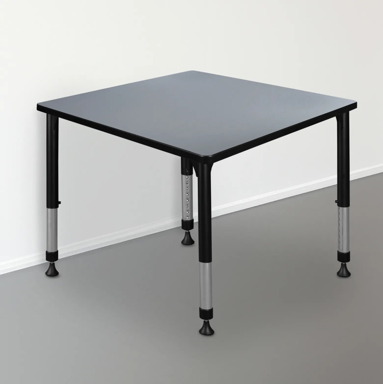Merit Square Height-Adjustable Table - 36"D