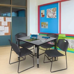 Merit Square Height-Adjustable Table - 36