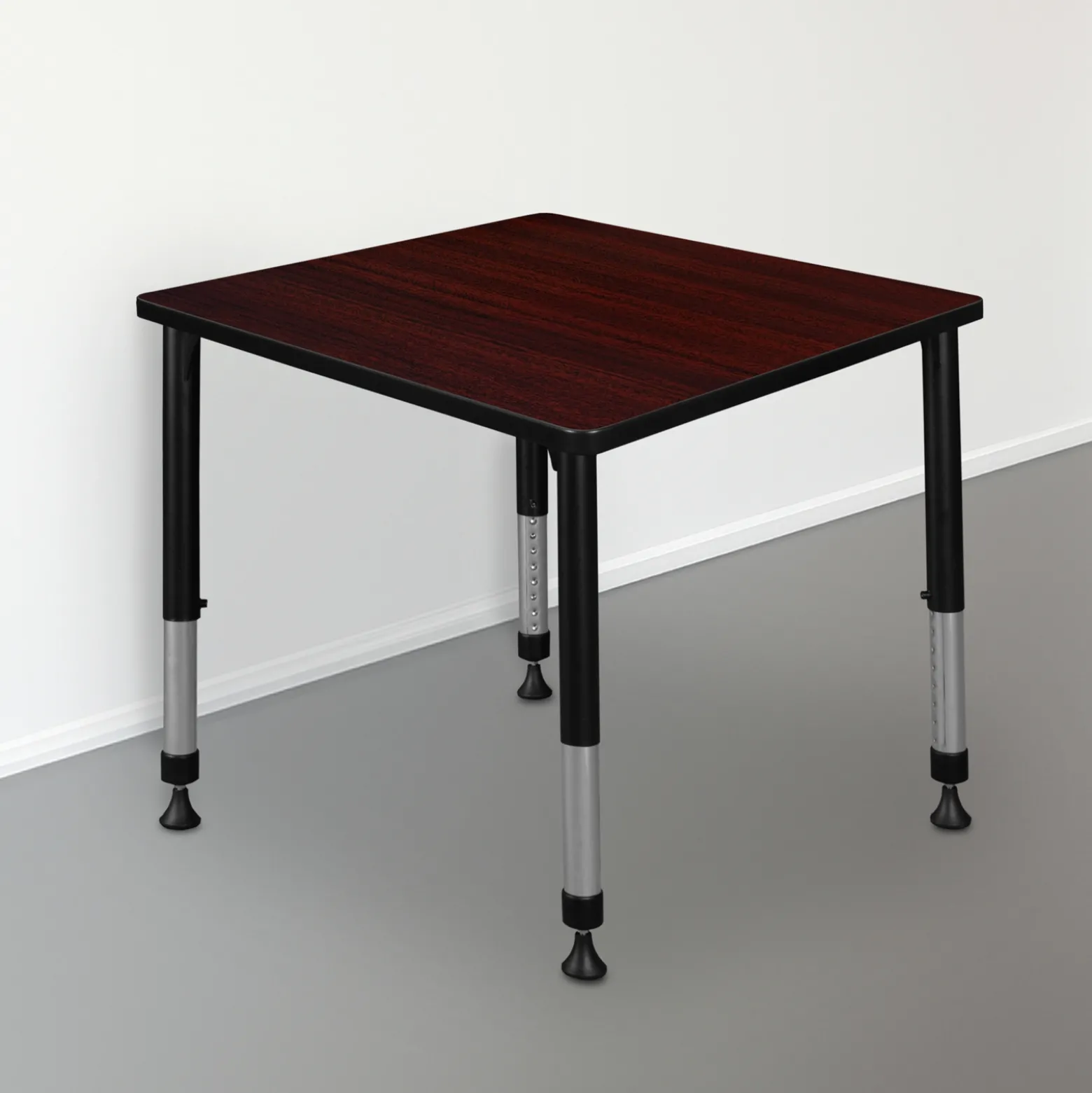 Merit Square Height-Adjustable Table - 30"D
