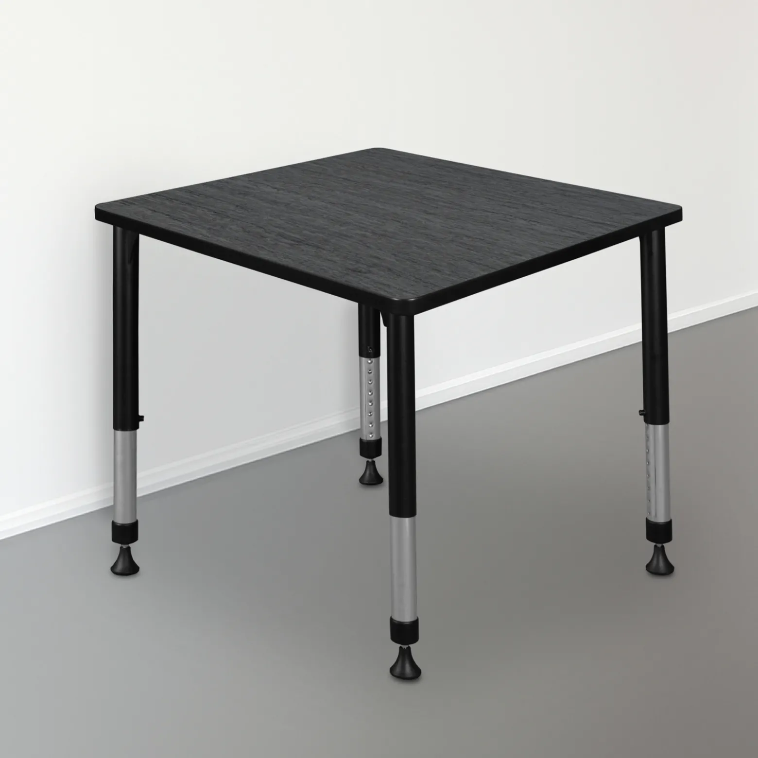 Merit Square Height-Adjustable Table - 30"D