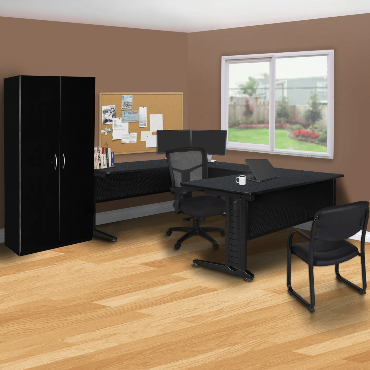 Merit U-Shaped Desk - 66"W x 102"D