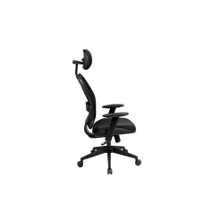 Mesh Back Chair with Adjustable Headrest
