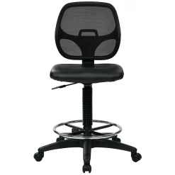 Mesh Back Stool with Vinyl Seat