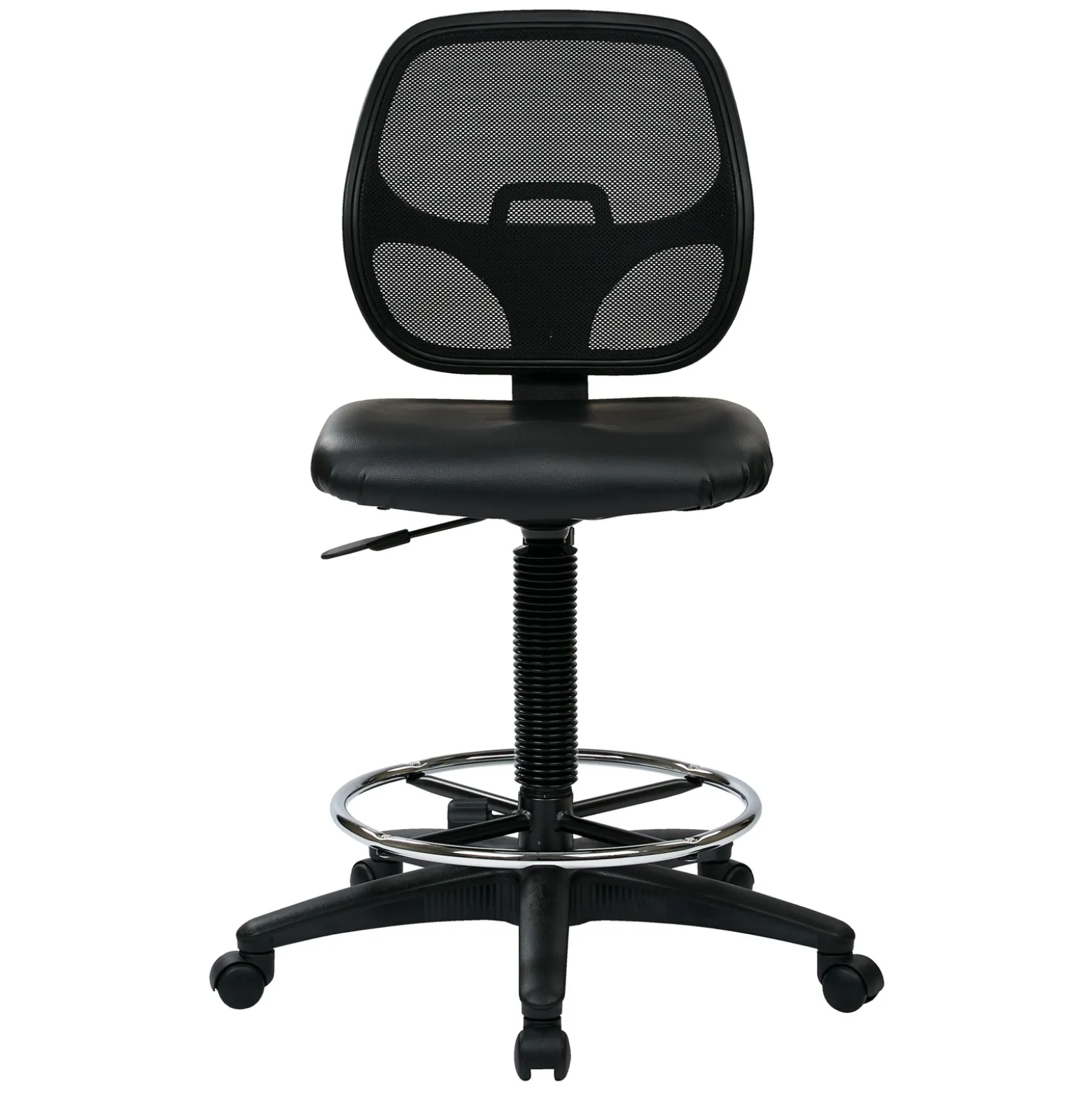 Mesh Back Stool with Vinyl Seat