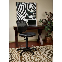 Mesh Back Stool with Vinyl Seat