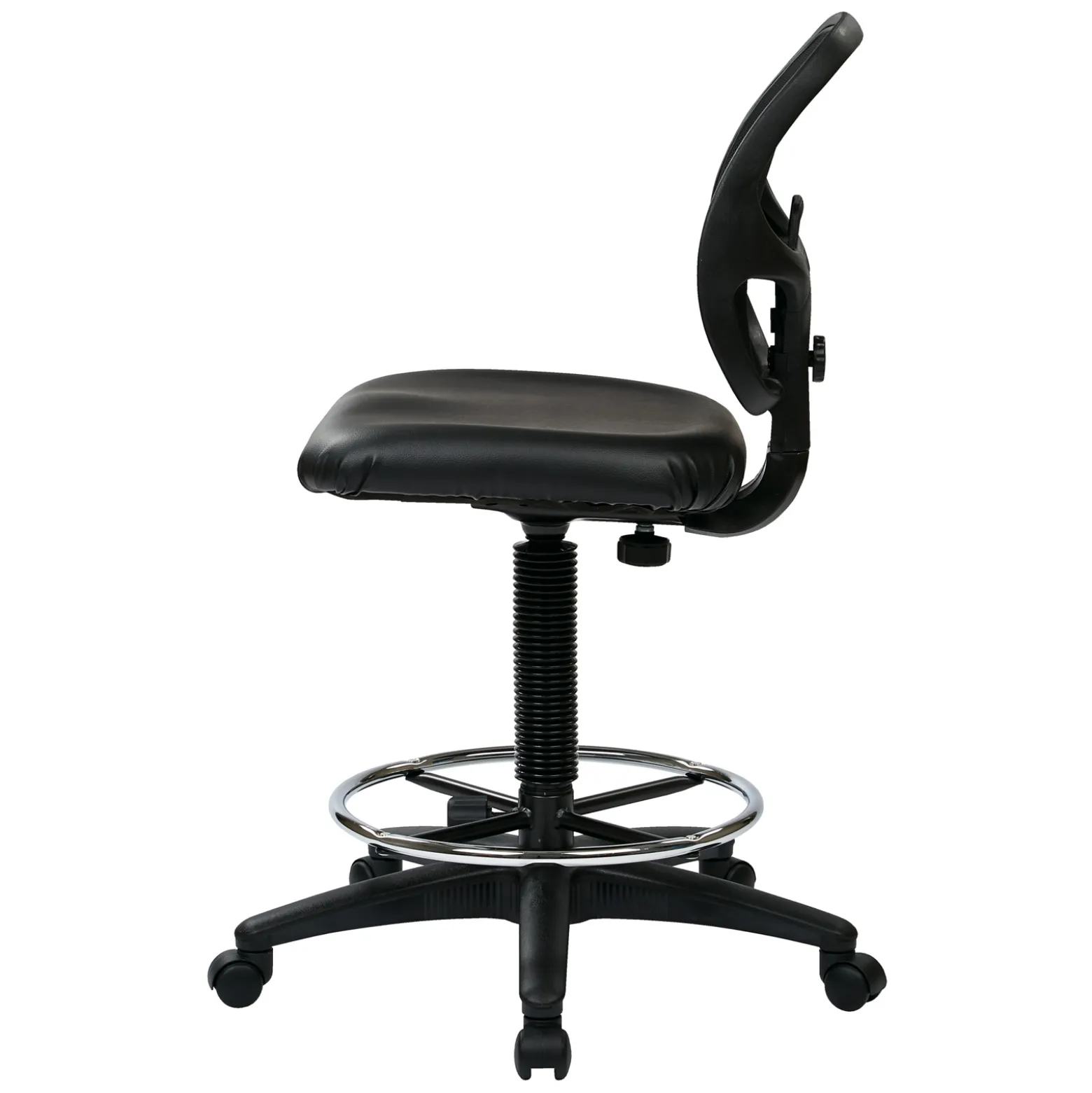 Mesh Back Stool with Vinyl Seat