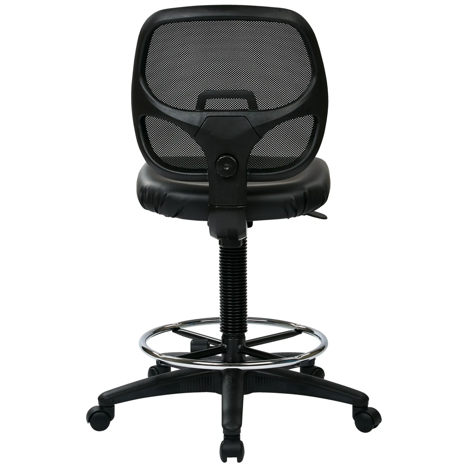 Mesh Back Stool with Vinyl Seat