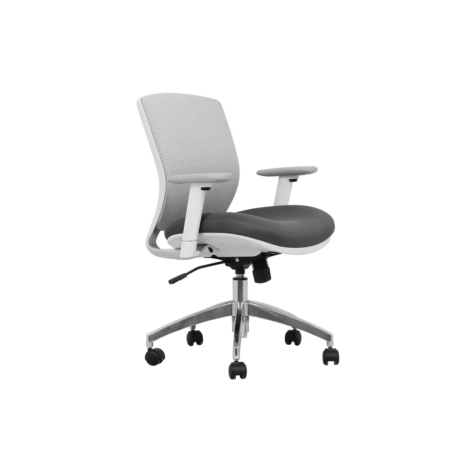 Mesh Ergonomic Task Chair with White Frame