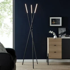 Metal Tripod Floor Lamp - 73.5"H