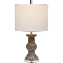 Metallic Stone Table Lamp