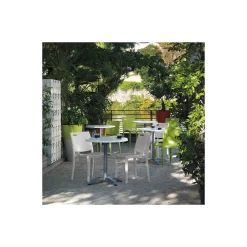 Metro Armless Outdoor Stacking Chair