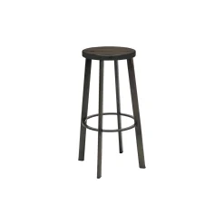 Metro Bar Height Stool with Wood Seat