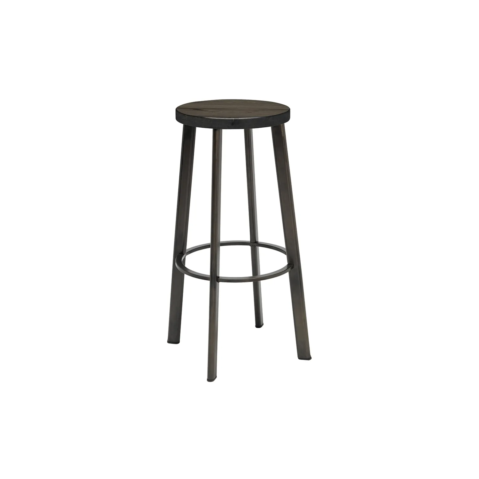 Metro Counter Height Stool with Wood Seat