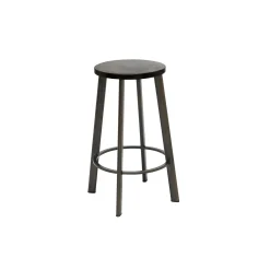 Metro Counter Height Stool with Wood Seat