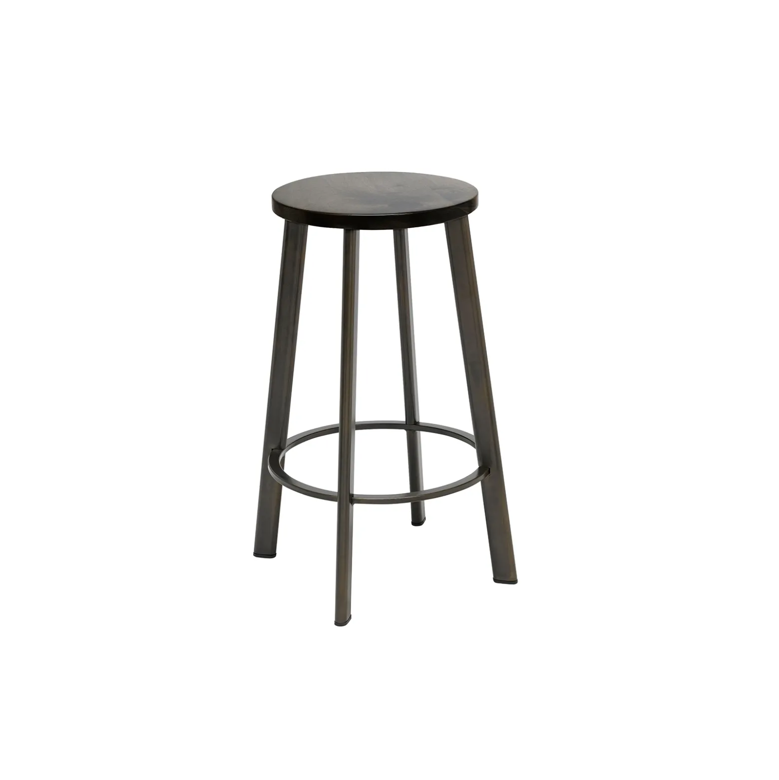 Metro Counter Height Stool with Wood Seat