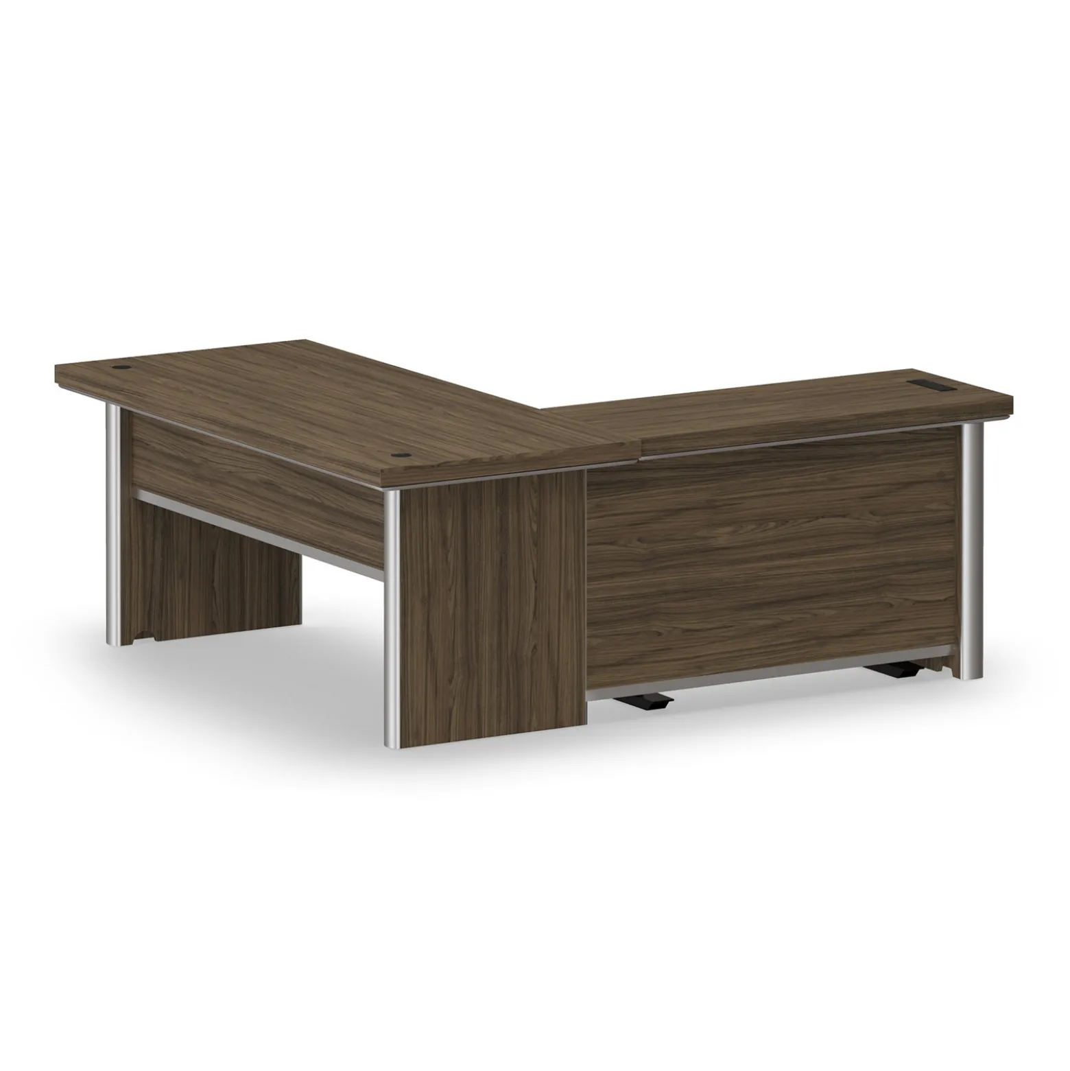 Metropolitan Adjustable Height L-Desk with Left Return - 72"W x 80"D