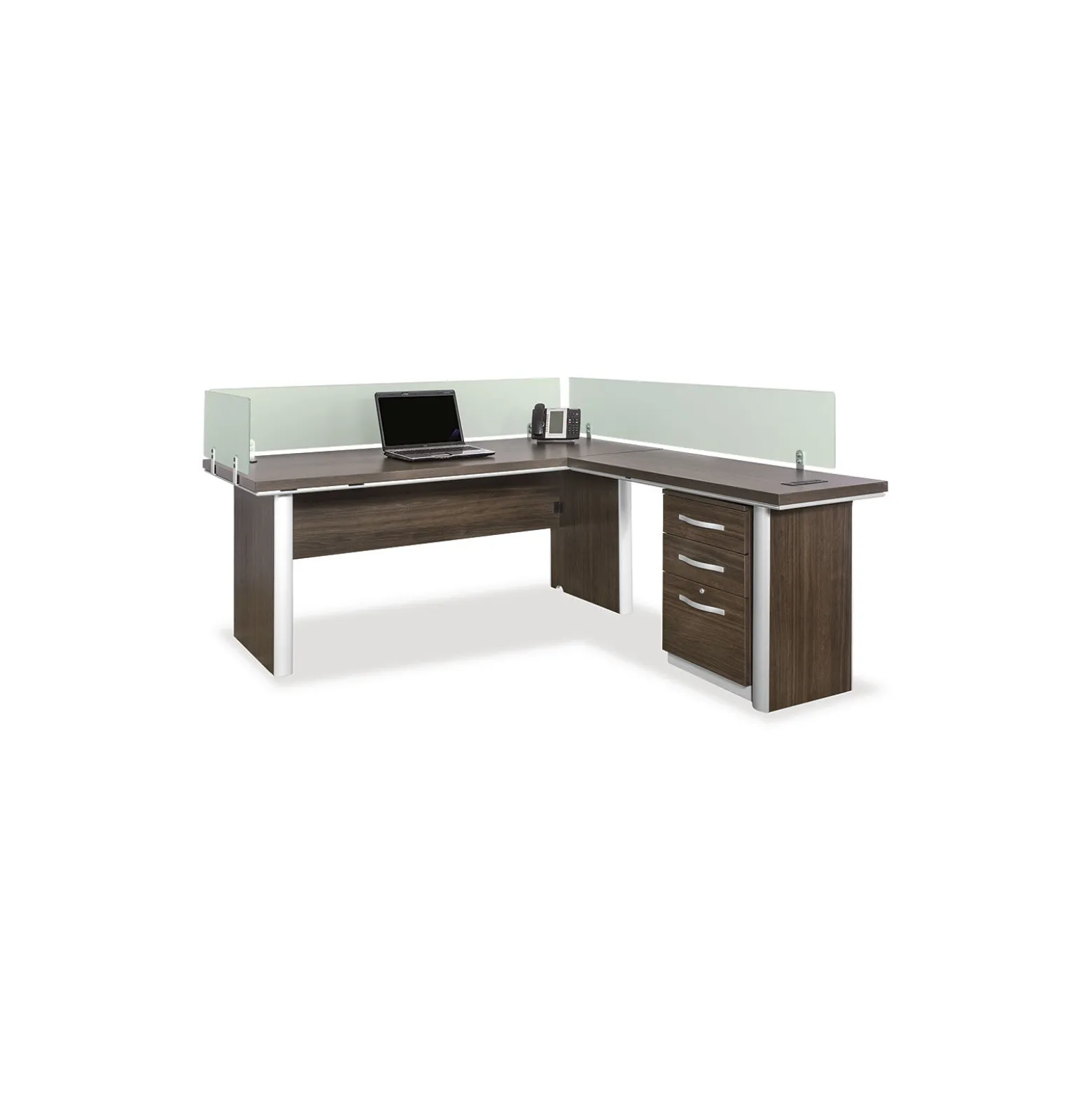 Metropolitan Reversible L-Shaped Desk with Storage File