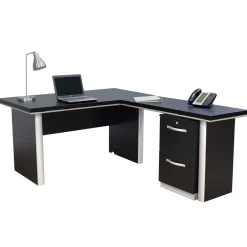Metropolitan Reversible L-Shaped Desk with Storage File