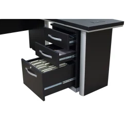 Metropolitan Reversible L-Shaped Desk with Storage File