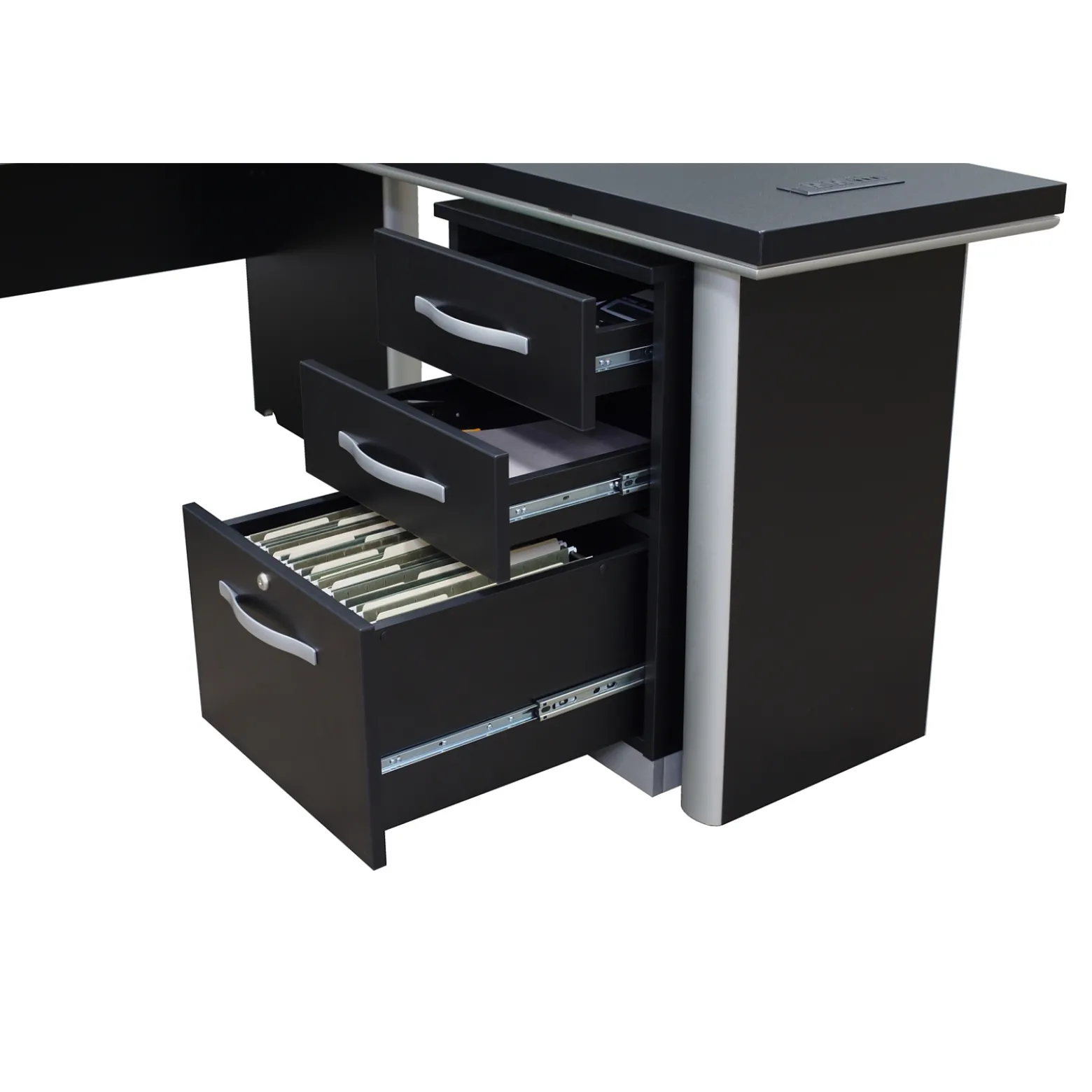 Metropolitan Reversible L-Shaped Desk with Storage File
