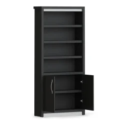 Metropolitan Six Shelf Bookcase with Doors - 78