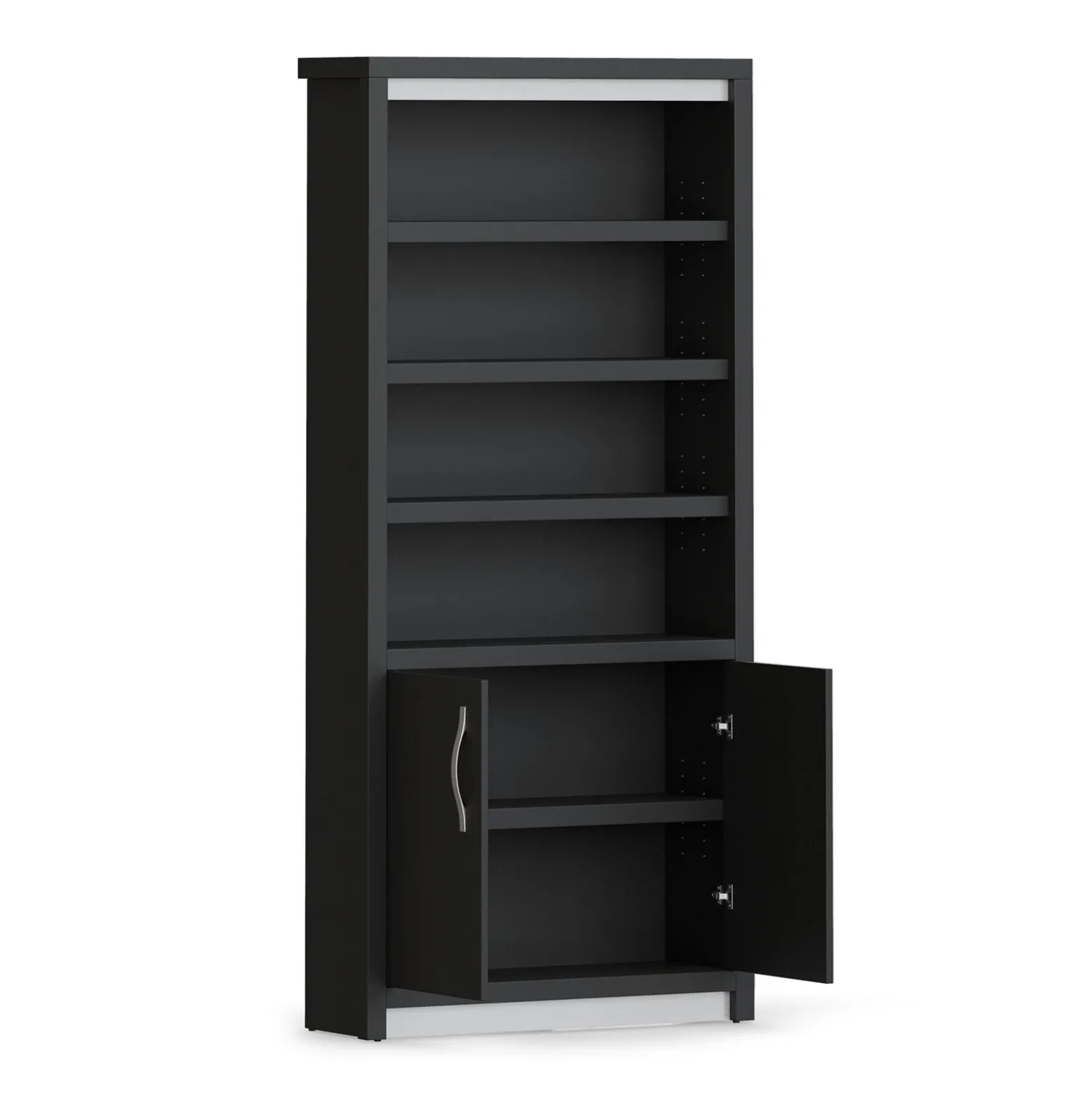 Metropolitan Six Shelf Bookcase with Doors - 78"H