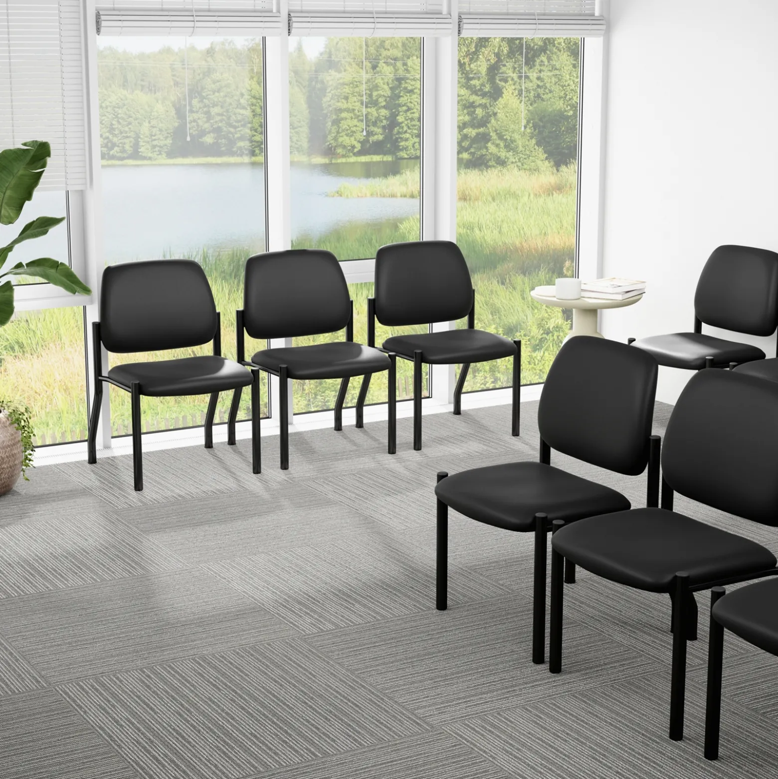 Mid Back Armless Guest Chair - 400 lb. Capacity