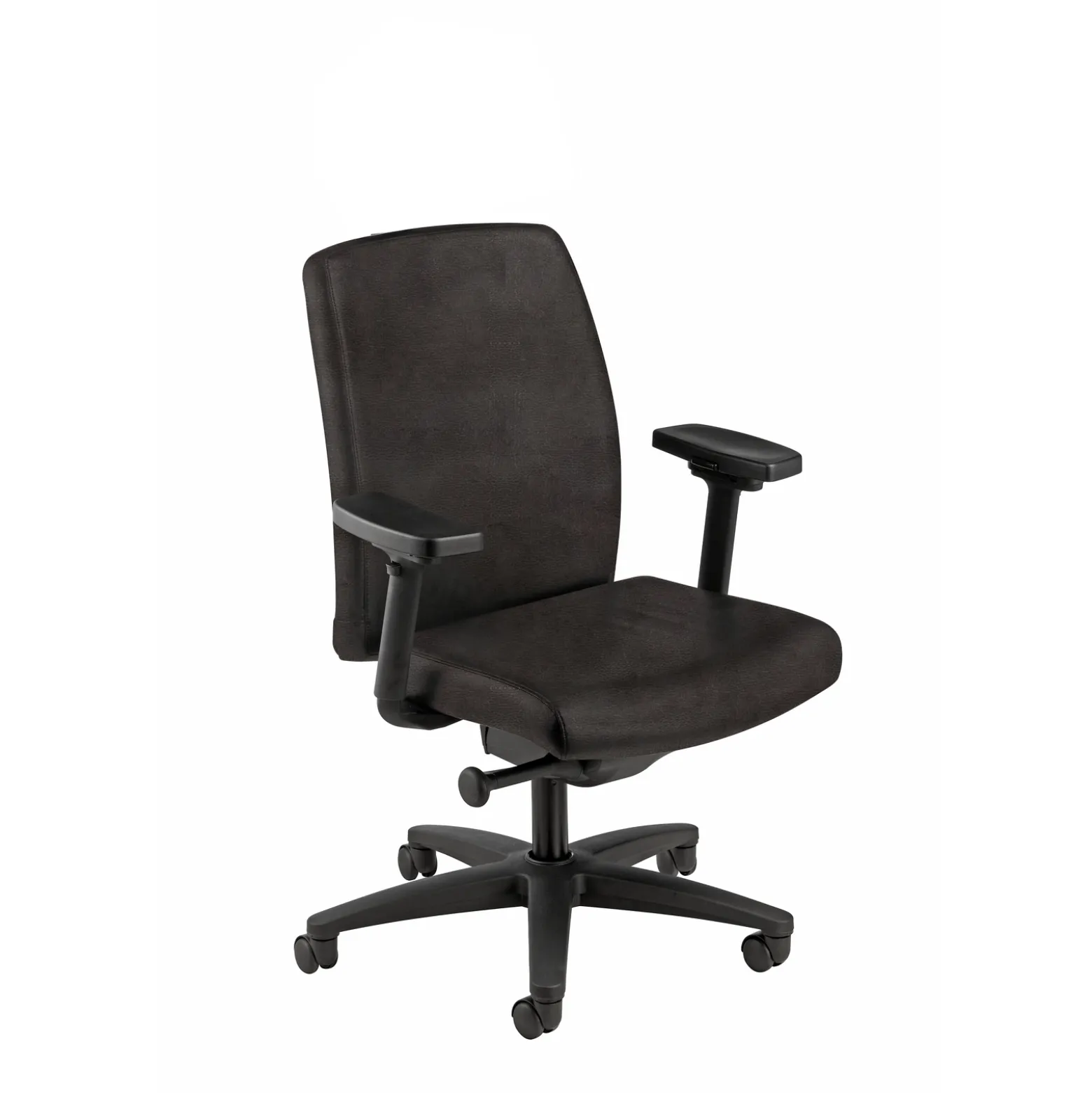 Mid Back Leather Chair