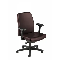 Mid Back Leather Chair