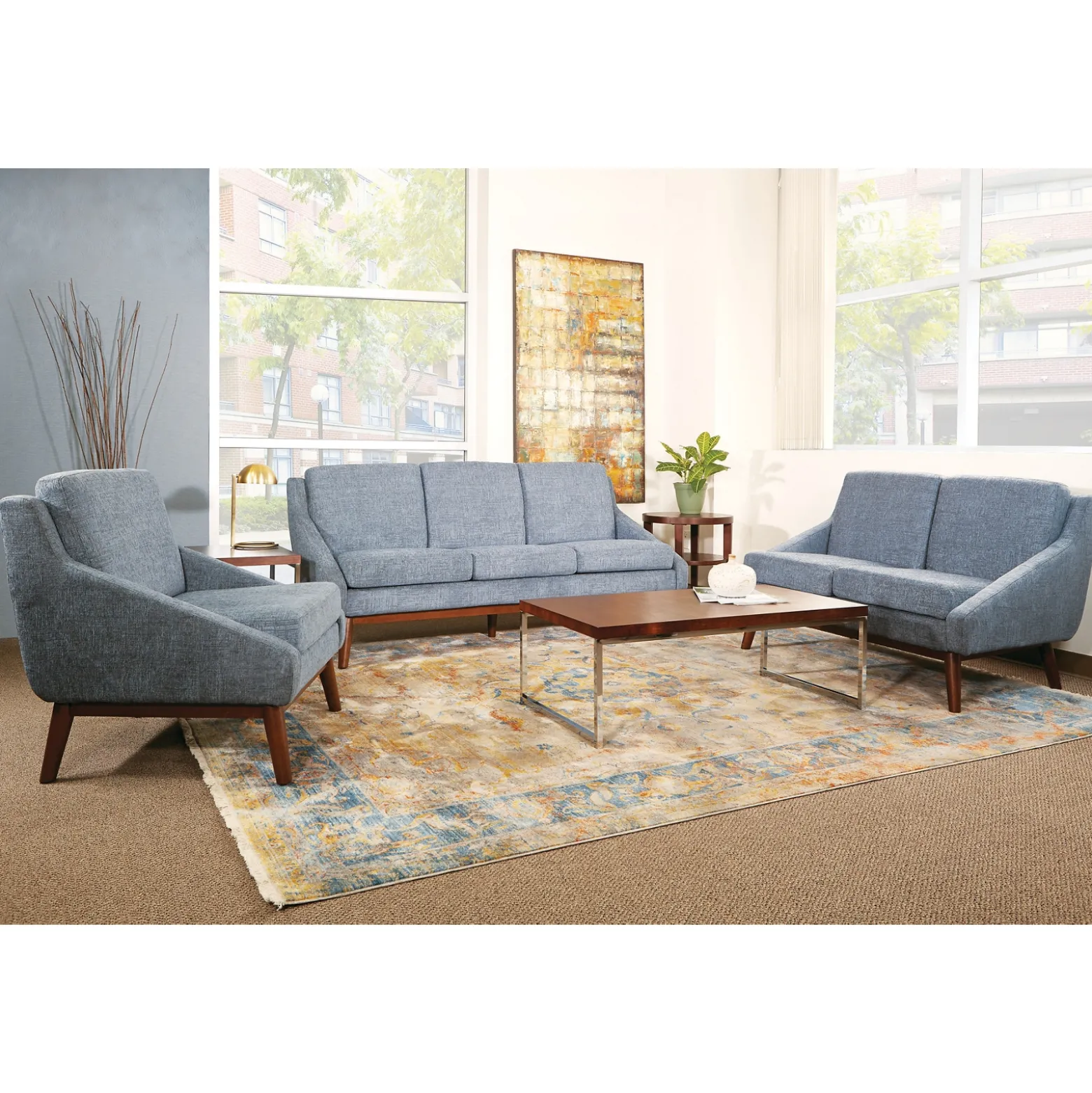 Mid-Century Modern Loveseat