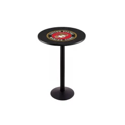 Military Logo Disc Base Table - 36