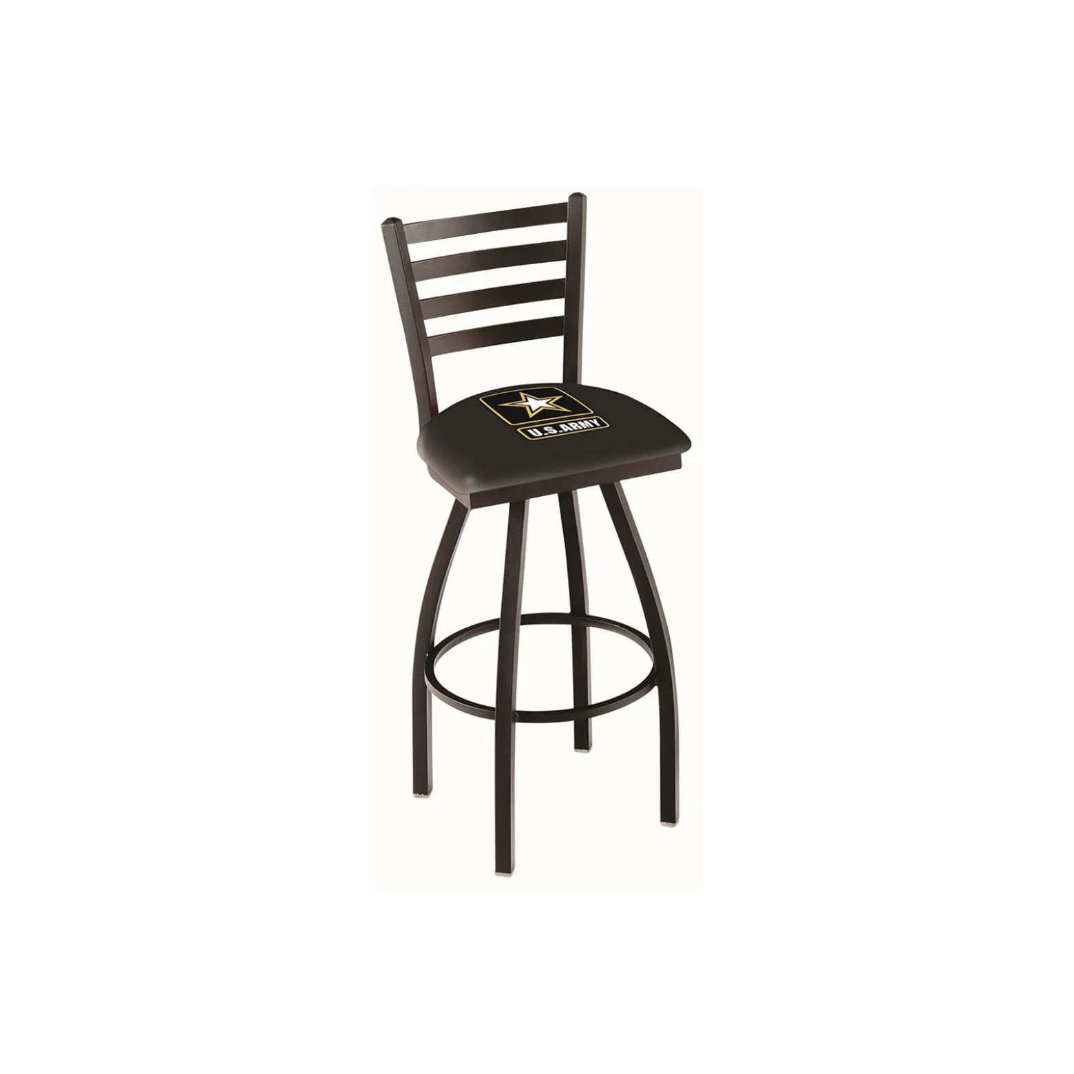 Military Logo Ladder-Backed Stool - 30"H
