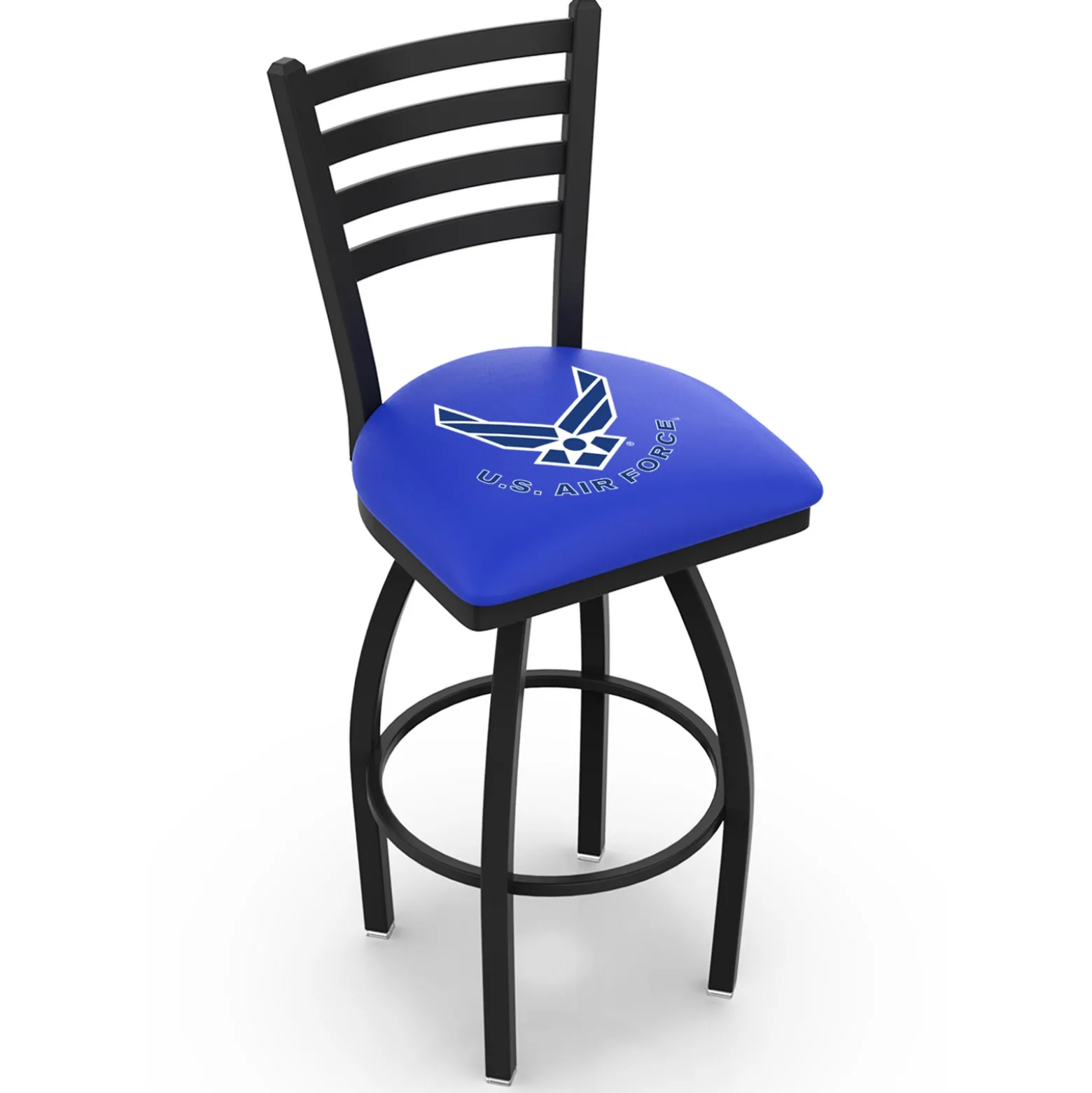 Military Logo Ladder-Backed Stool - 25"H