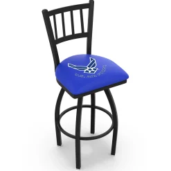 Military Logo Vertical-Backed Stool - 25"H
