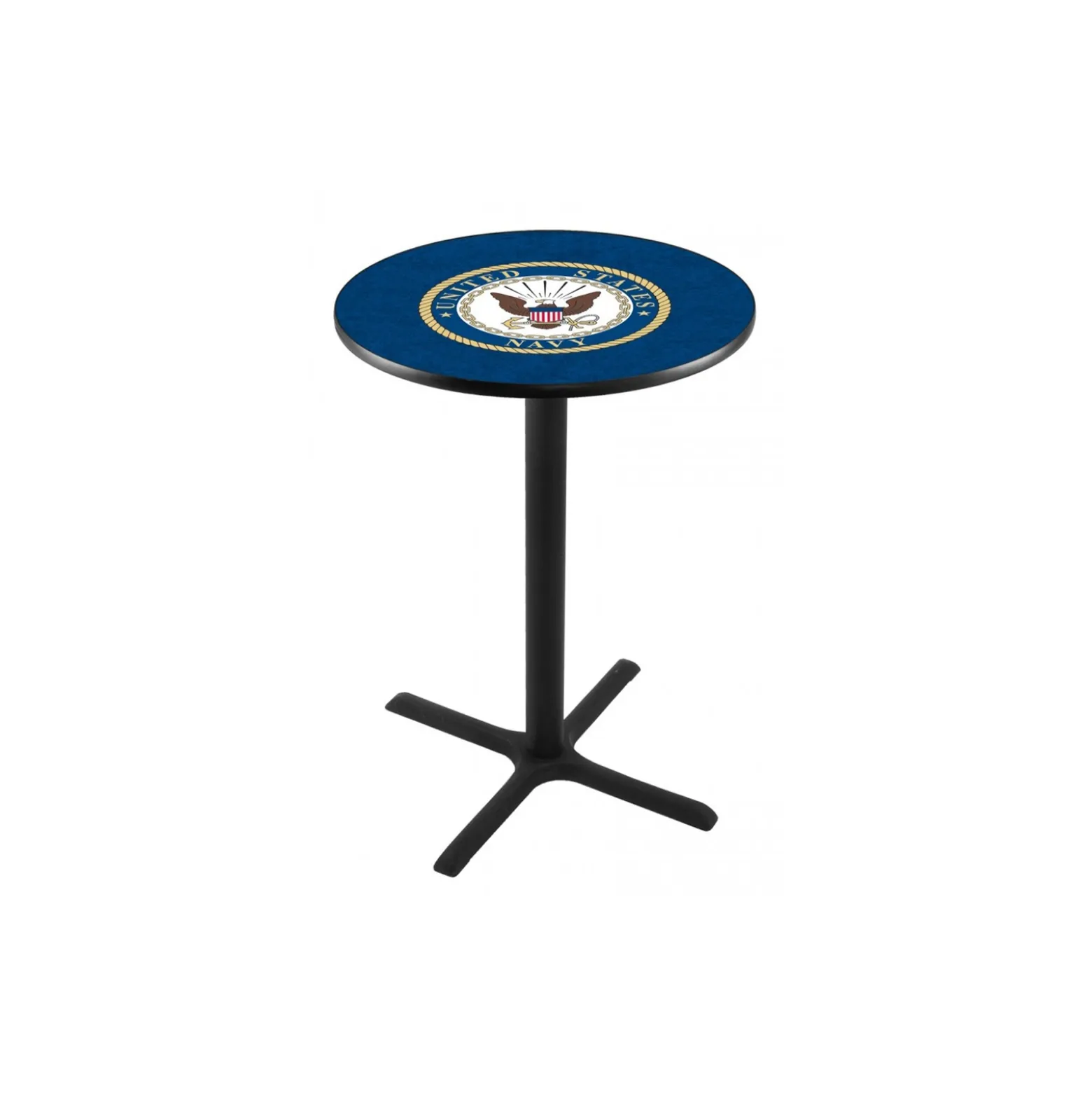 Military Logo X-Base Table - 28"DIA x 36"H