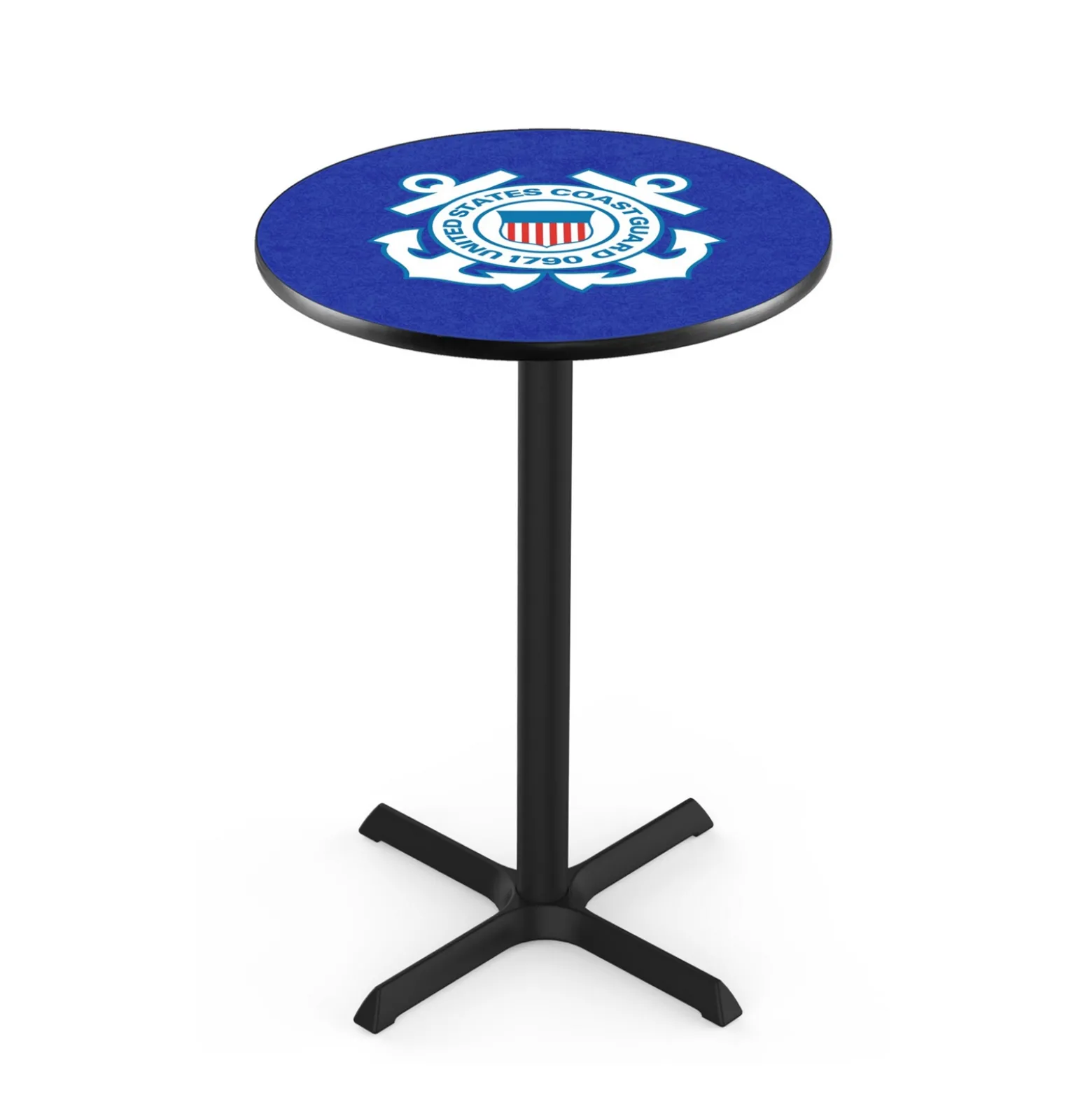 Military Logo X-Base Table - 28"DIA x 36"H