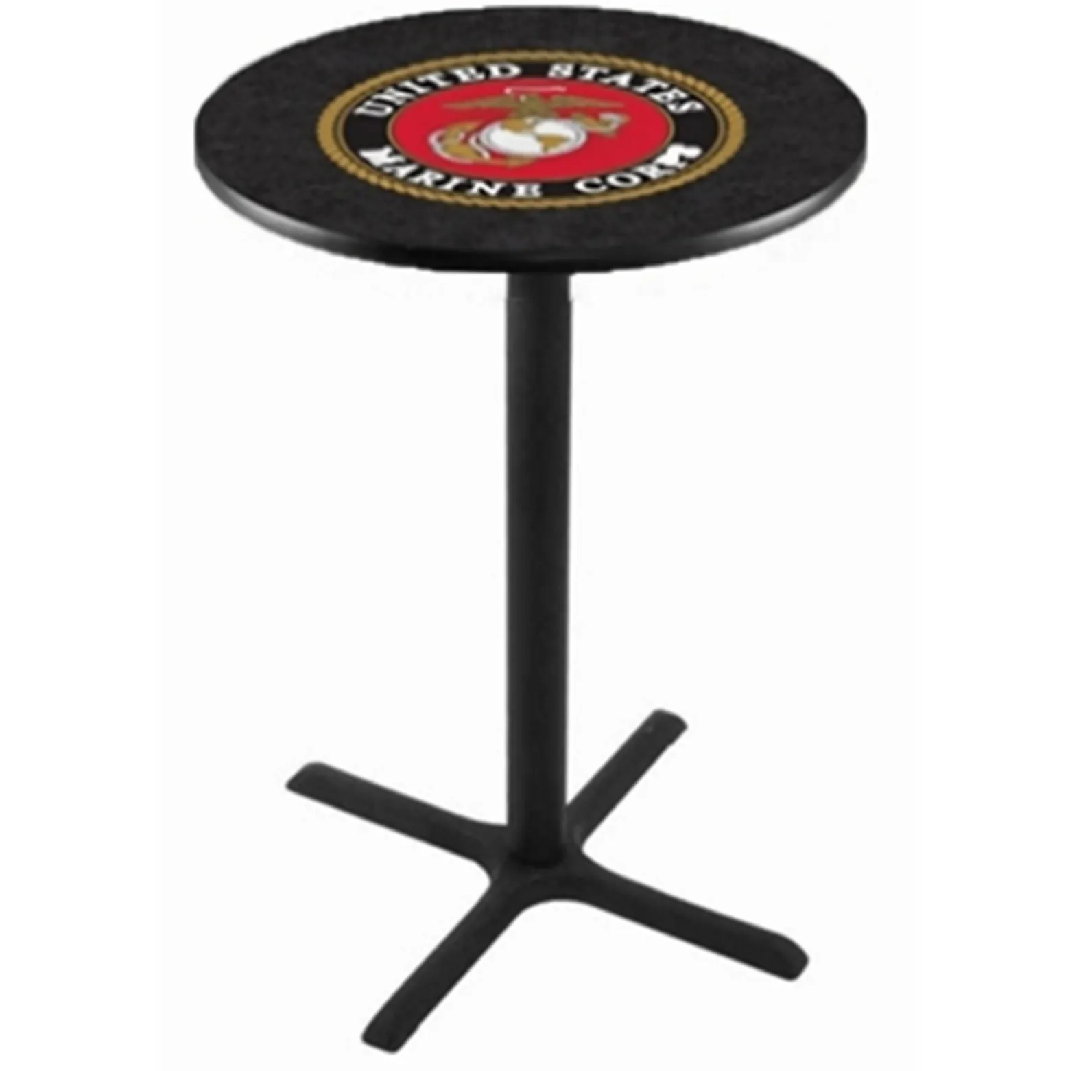Military Logo X-Base Table - 36"DIA x 42"H
