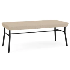 Mingle 2 Seat Bench in Premium Vinyl Upholstery