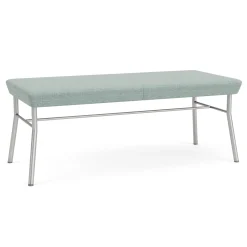 Mingle 2 Seat Bench in Premium Vinyl Upholstery