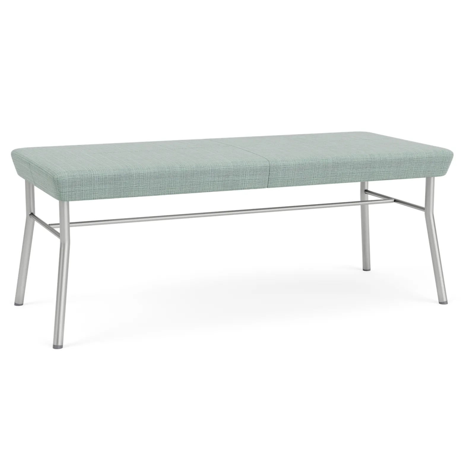 Mingle 2 Seat Bench in Premium Vinyl Upholstery