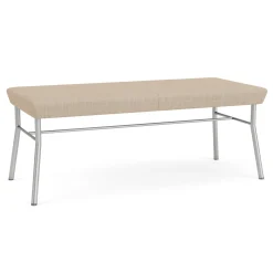 Mingle 2 Seat Bench in Premium Vinyl Upholstery