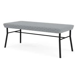 Mingle 2 Seat Bench in Premium Fabric Upholstery