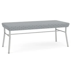 Mingle 2 Seat Bench in Premium Fabric Upholstery