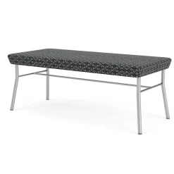 Mingle 2 Seat Bench in Premium Fabric Upholstery