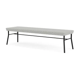 Mingle 3 Seat Bench in Premium Fabric Upholstery