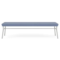 Mingle 3 Seat Bench in Premium Vinyl Upholstery