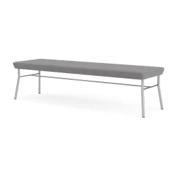Mingle 3 Seat Bench in Premium Vinyl Upholstery