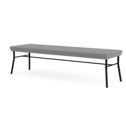 Mingle 3 Seat Bench in Premium Vinyl Upholstery
